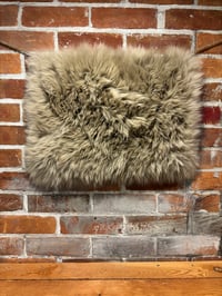 Image 2 of Sheepskin TAUPE Wool Leather Shearling Pieces in Rectangle Natural Shapes