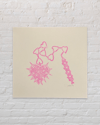Heart Flail Linoprint 
