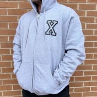 Image 1 of Anabolic X Batch 3 - Heather Grey Zip Hoodie