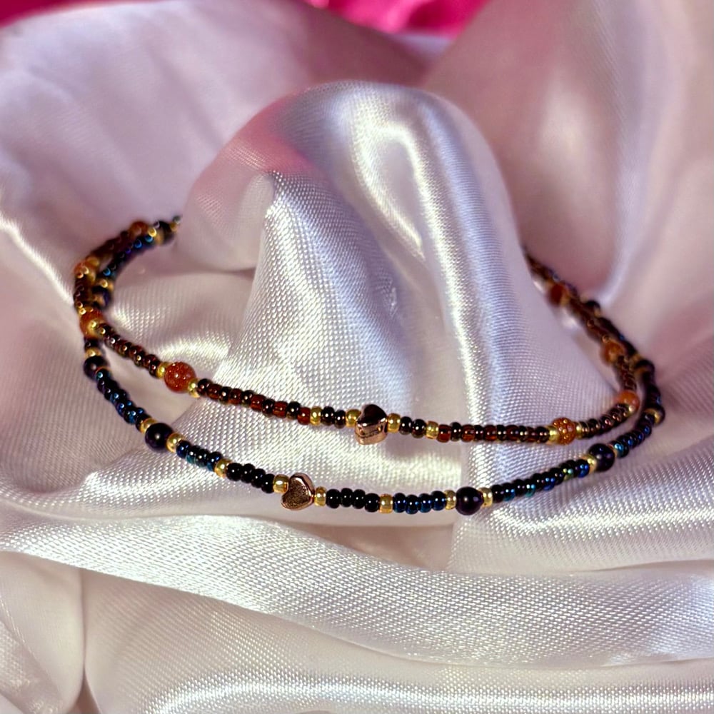 Twin Flames Anklet Duo
