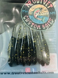 Black Gold Flake Minnow 7 pcs