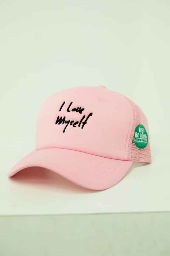 Image of Pink I Love Myself Trucker Hat