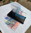 Size #7b dichroic borosilicate glass 5 rectangles 3"×5" A grade       