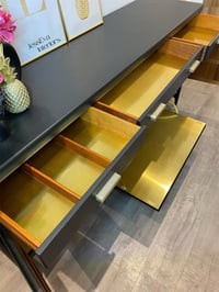 Image 4 of Black mid century modern Nathan sideboard, tv cabinet, drinks cabinet