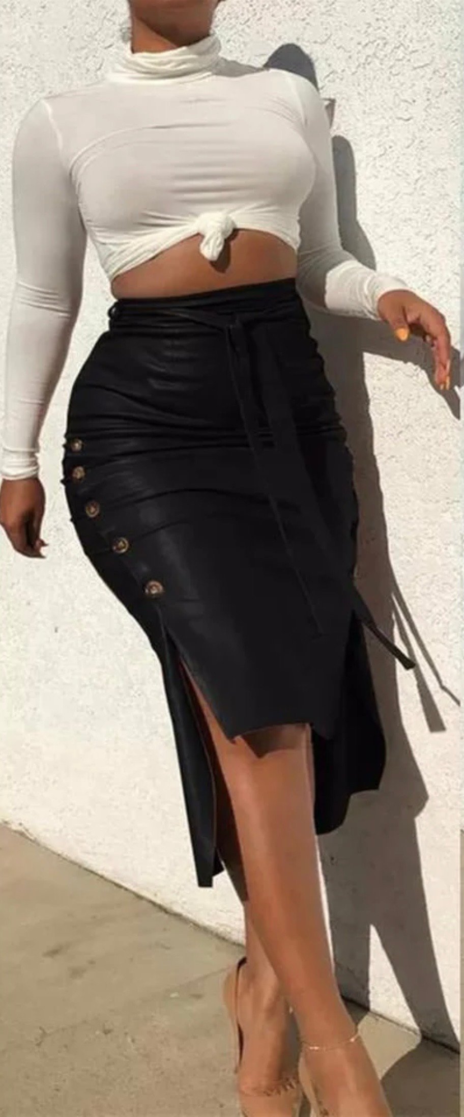 Image of MIDI LENGTH SKIRT