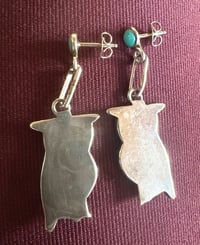 Image 4 of Owl ya doin’? Inlay native earrings 