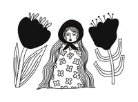 Image 2 of SPRING FLOWER GIRL POSTCARD