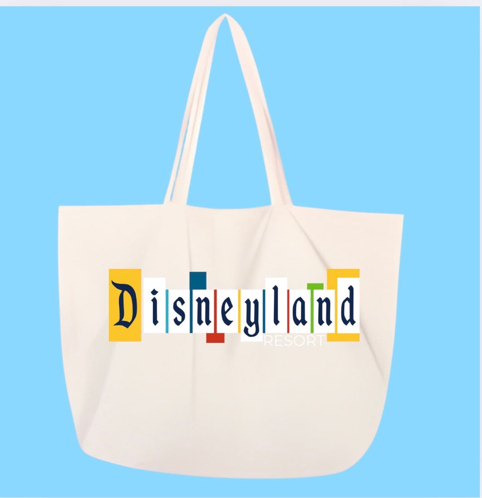 Image of Disneyland Marquee Canvas Tote Bag