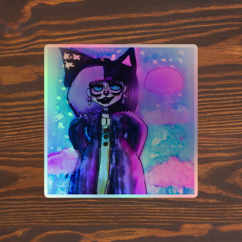 Image of Mystical Meow Holographic stickers