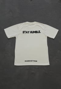 Image 2 of WHITE STAY HUMBLE EMBROIDERED TEE