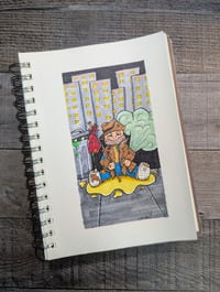 Image 2 of Adam Bum Trash Can Children Original Art