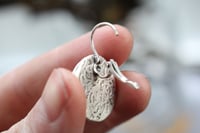 Image 4 of Dead Good Elytra Beetlewing earrings  silver plated brass