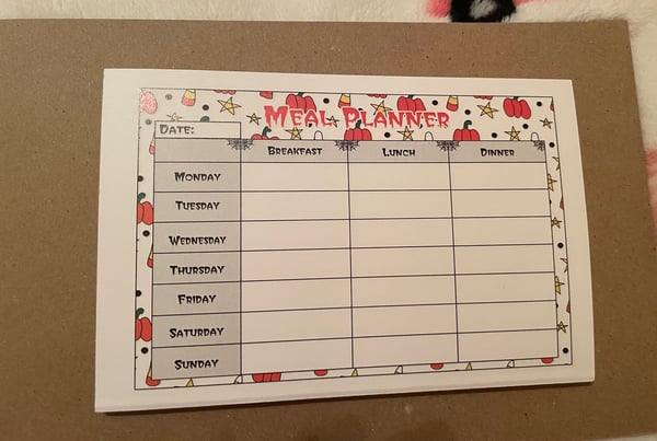 Image of Note Pad Meal Planner