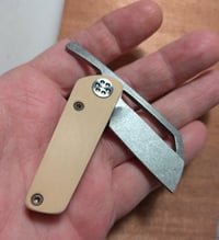 Image 2 of Antique Ivory Micarta Friction Folder