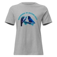 Image 7 of Crowned in Moonlight Raven Women's T-Shirt – Mystical Moon Crow  Tee | Gothic Wildlife shirt