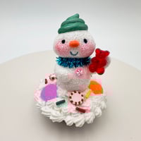 Image 5 of Dessert Snowman on Tart Tin Figurine Prototype