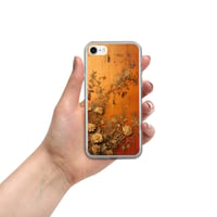 Image 5 of Baroque Goth Inspired Gold and Orange Textured Floral Look Clear Case for iPhone®