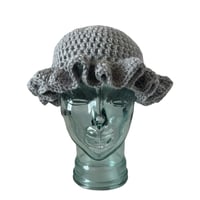 Image 2 of Grey Ruffle Hat