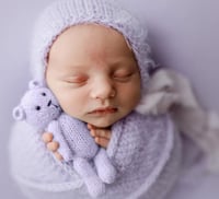 Image 1 of Lavender Fuzzy Bonnet