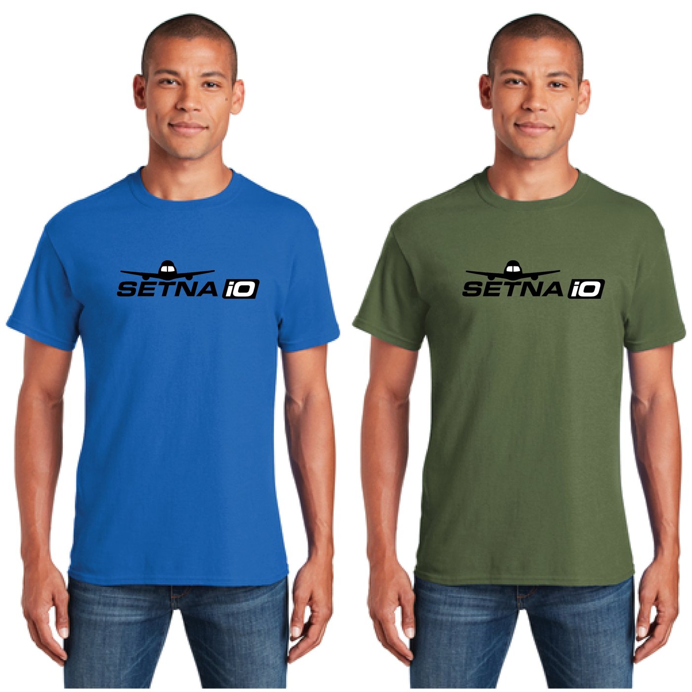 Setna iO Tee Shirt(Black, White, Charcoal, Sport Grey, Navy, Royal Blue ...