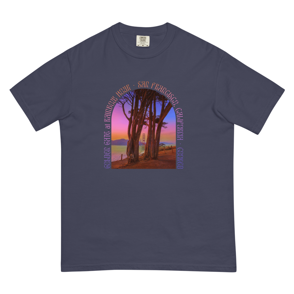 "Golden Gate at Rainbow Hour" Unisex T-Shirt (4 colors)