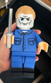 Image 1 of Horror Michael Myers Halloween Brick Man figure