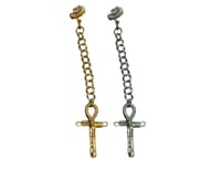 Image 1 of Ankh-Charmed Ear Cuff
