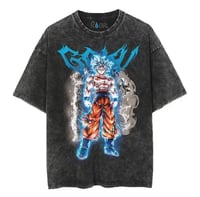 Image 1 of Ultra Instinct Goku Dragon ball oversized washed tshirt 