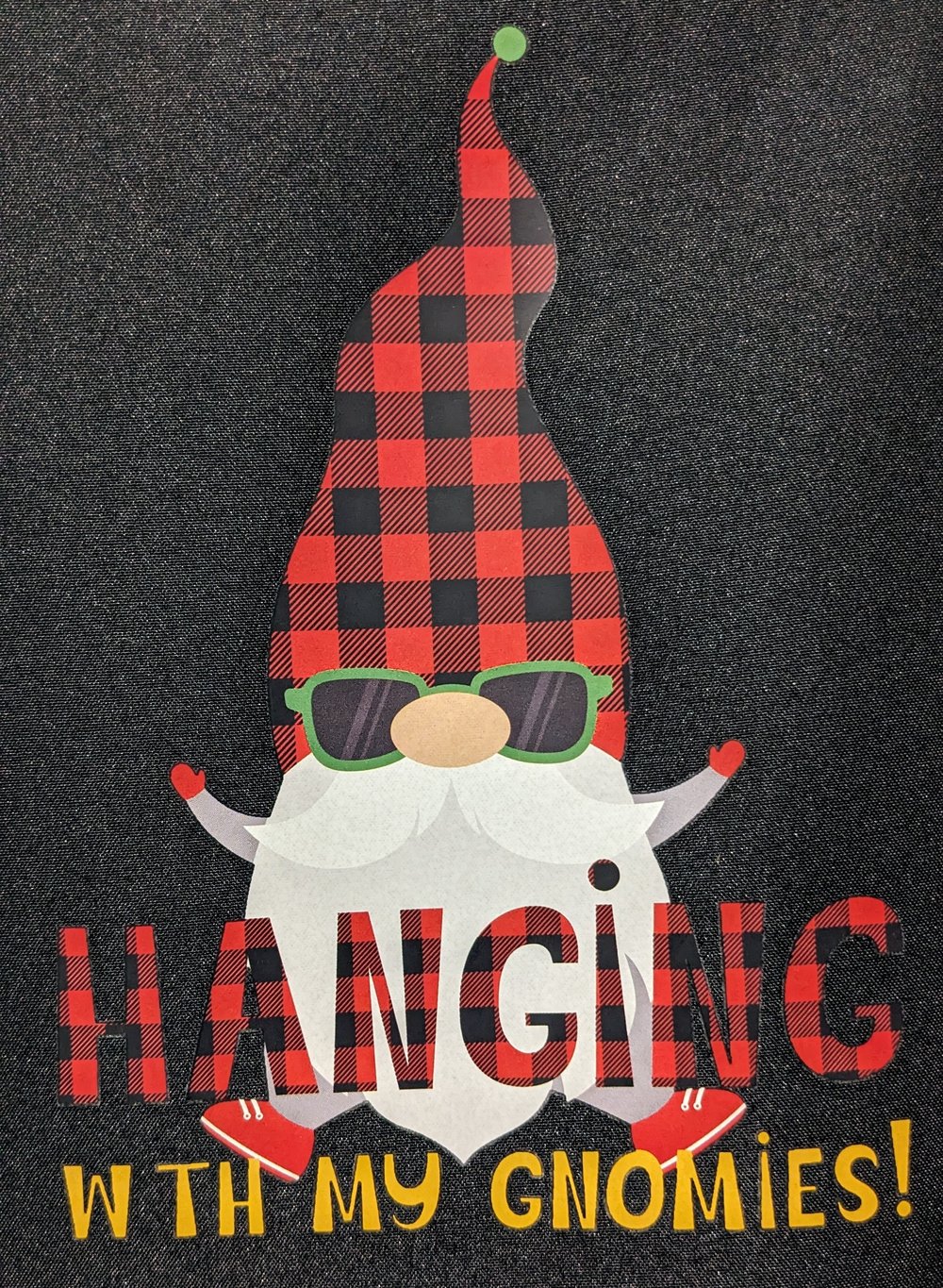 Image of Hanging with My Gnomes Christmas Apron (black)