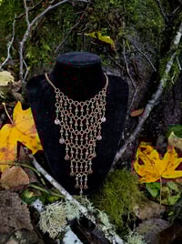 Image 1 of Jade Chainmail-ish Necklace 