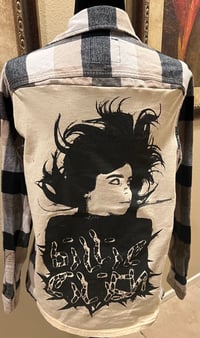 Vintage Black/White/Taupe Flannel Shirt Billie Eilish