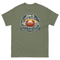 Image 4 of Jim's Crab Shack Unisex T-Shirt Vintage Coastal Seafood Graphic Tee