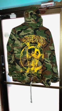 Image 3 of Camo Bomber Hooded Jacket