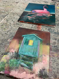 Image 3 of Painting / maleri / "Vilde drømme IV" / 30x40 cm