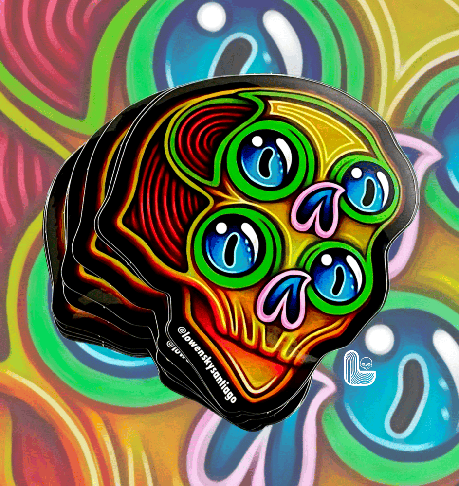 Image of 4 Ojos (Sticker)