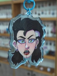 Image 2 of Carrie - Bride Of Metalcore (Double sided acrylic keychain) 