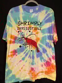 Image 1 of XL Shrimply Irresistible Tie Dye Shirt 3