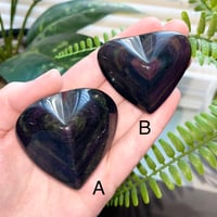 Image 3 of Rainbow Obsidian Hearts