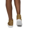 Askew Collections Brown Sugar Women’s high top canvas shoes