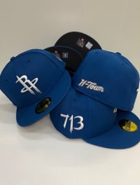 Image 1 of New Era 59Fifty “Flint Blue” Rockets 