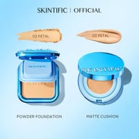 Image 1 of SKINTIFIC COVER ALL PERFECT MATTE CUSHION HIGH COVERAGE PORELESS FLAWLESS FOUNDATION 