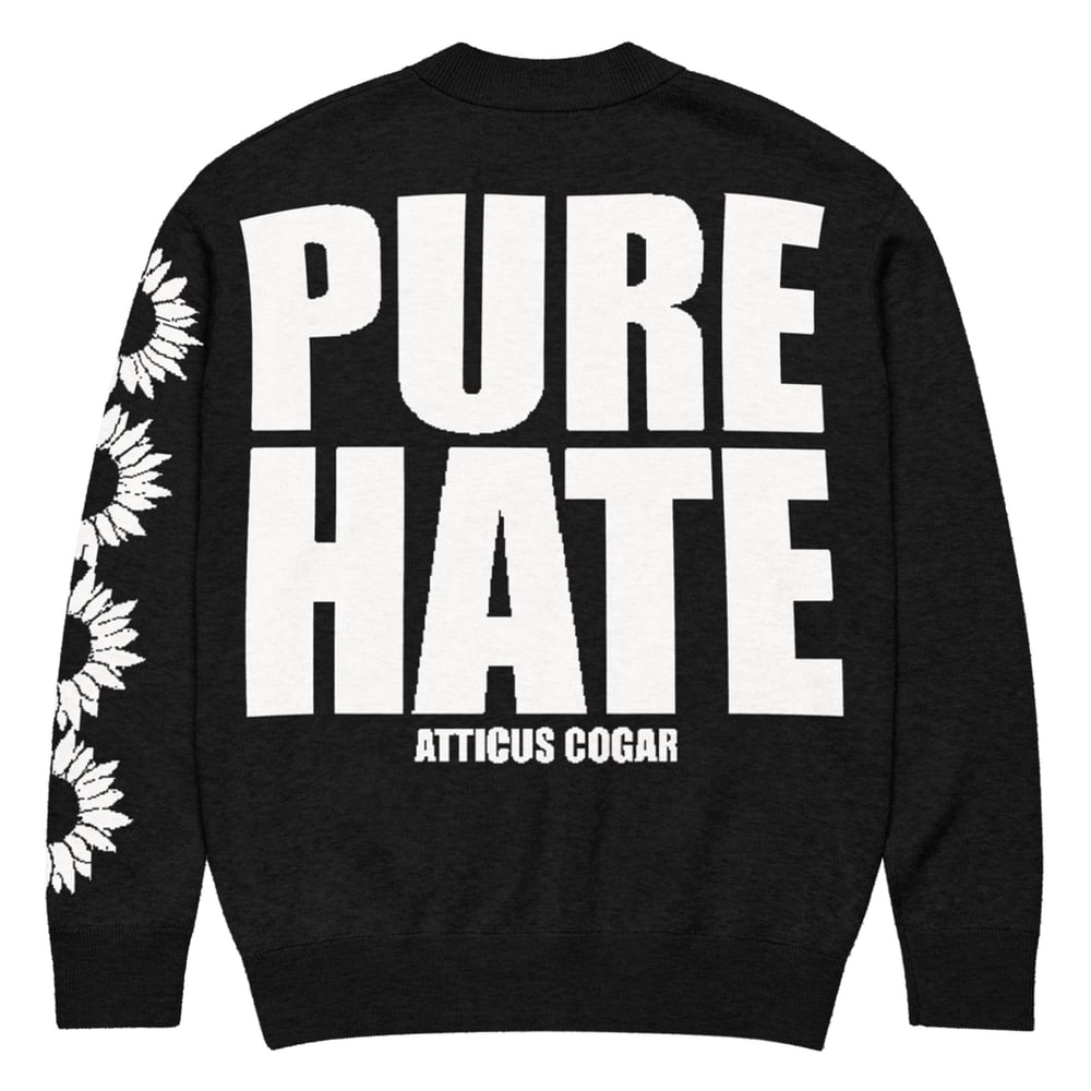 Image of Atticus Cogar "PURE HATE" Knitted Cardigan