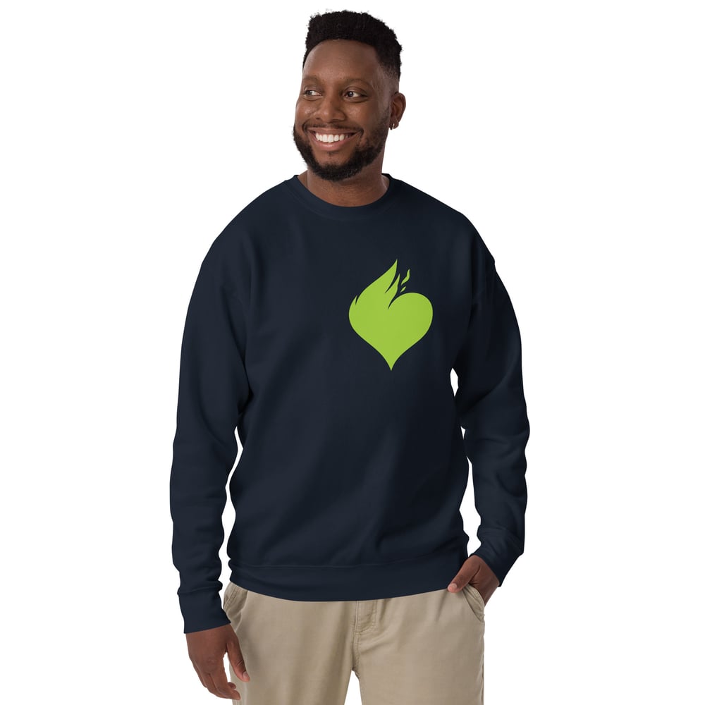 Image of Hearts' Of Gods' Navy Sweat Unisex Premium Sweatshirt