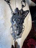 Crystallized Mink Skull - Necklace 