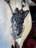 Crystallized Mink Skull - Necklace