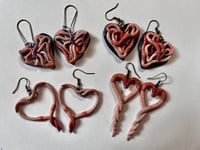 Image 1 of Heart Earrings-Clusters and other designs