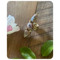 Image 1 of Ishtar Solid Brass and Opal Ring