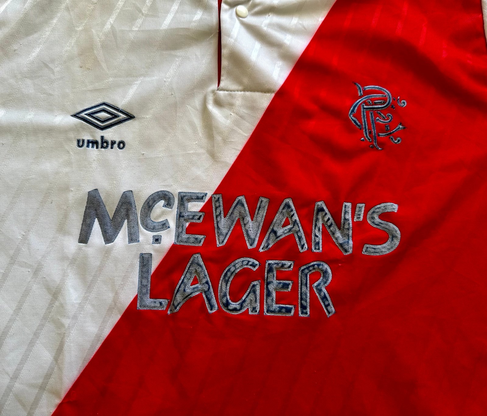 Rangers 1988 clearance away shirt