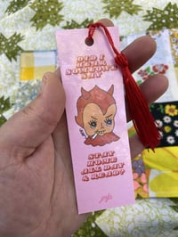 Image 2 of book lovin’ devil baby tassled bookmark 