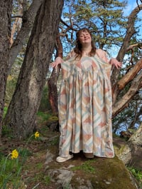 Image 3 of Pastel Patchwork Print Dress
